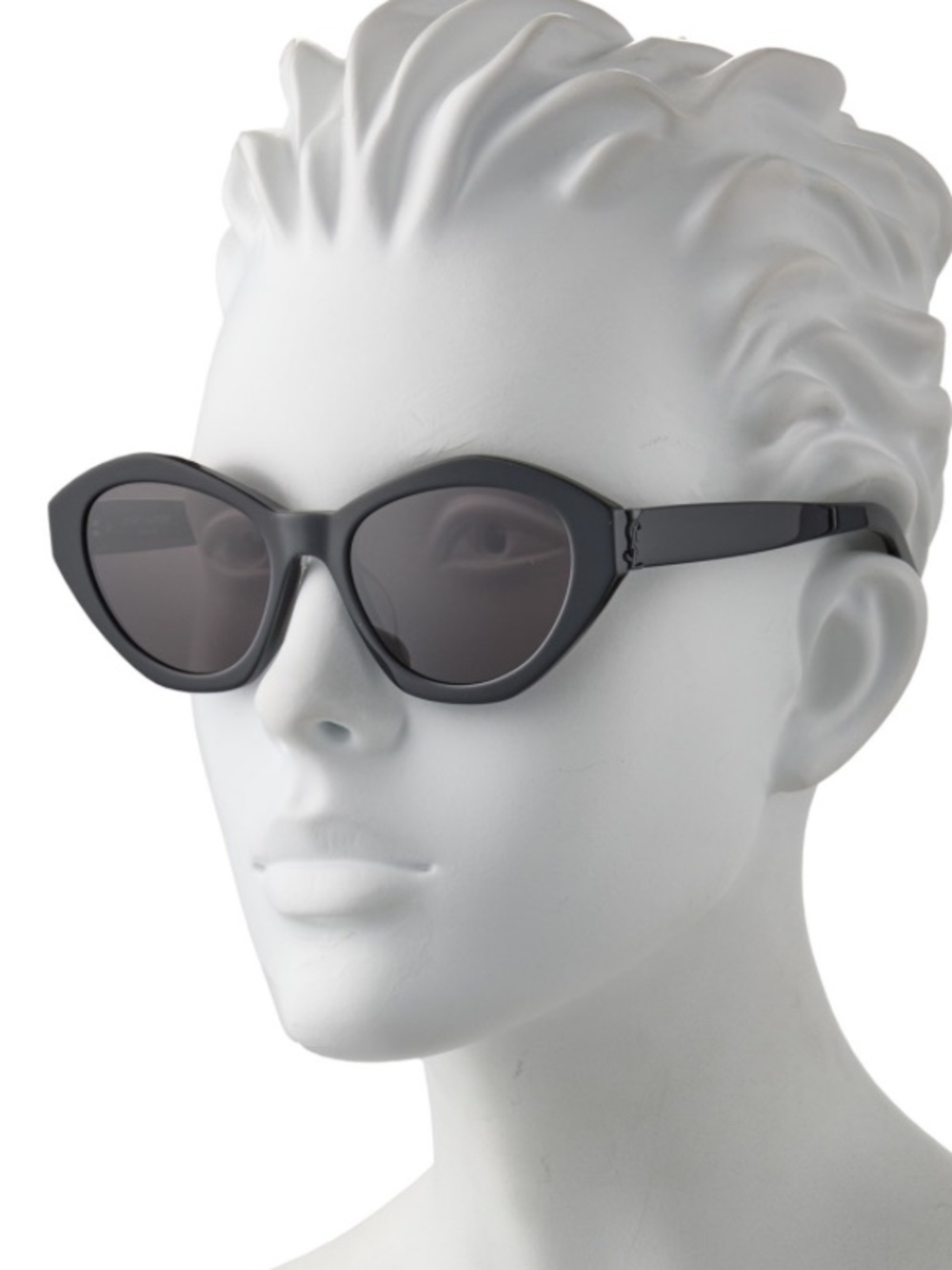 Authentic Saint Laurent Black Cat-Eye Sunglasses with Branded Case